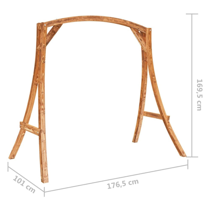 Swing Frame Solid Bent Wood With Teak Finish Totkta