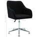 Swivel Dining Chair Black Fabric Gl222