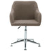 Swivel Dining Chair Taupe Fabric Gl198