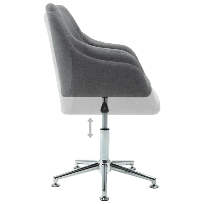 Swivel Office Chair Light Grey Fabric Xinpbp
