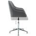 Swivel Office Chair Light Grey Fabric Xinpbp