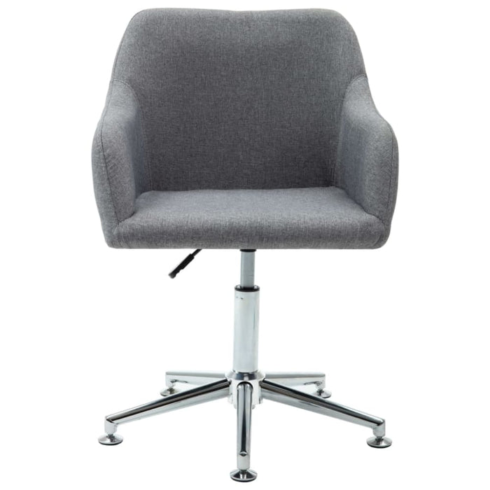 Swivel Office Chair Light Grey Fabric Xinpbp