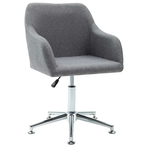 Swivel Office Chair Light Grey Fabric Xinpbp