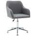 Swivel Office Chair Light Grey Fabric Xinpbp