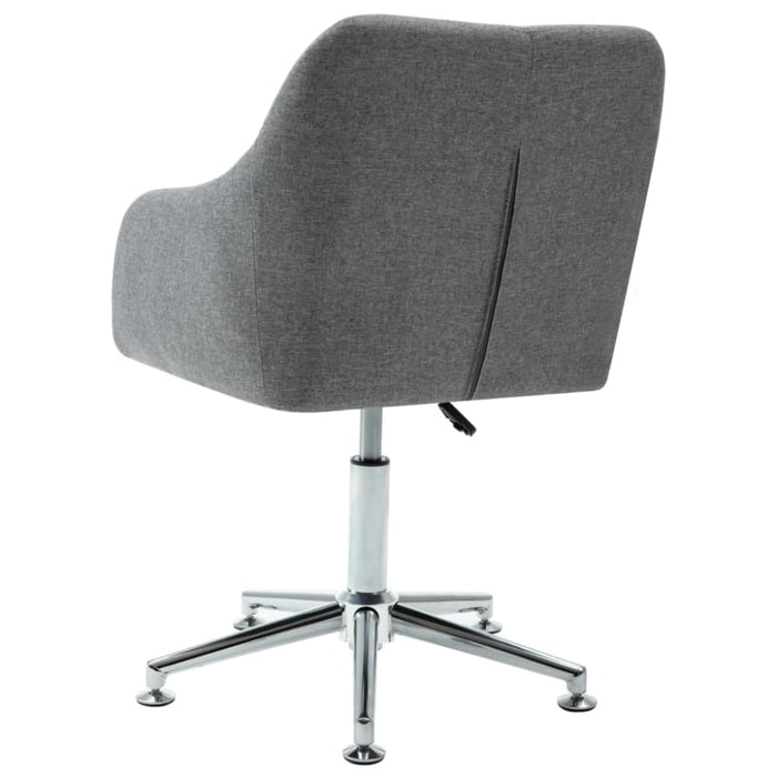 Swivel Office Chair Light Grey Fabric Xinpbp