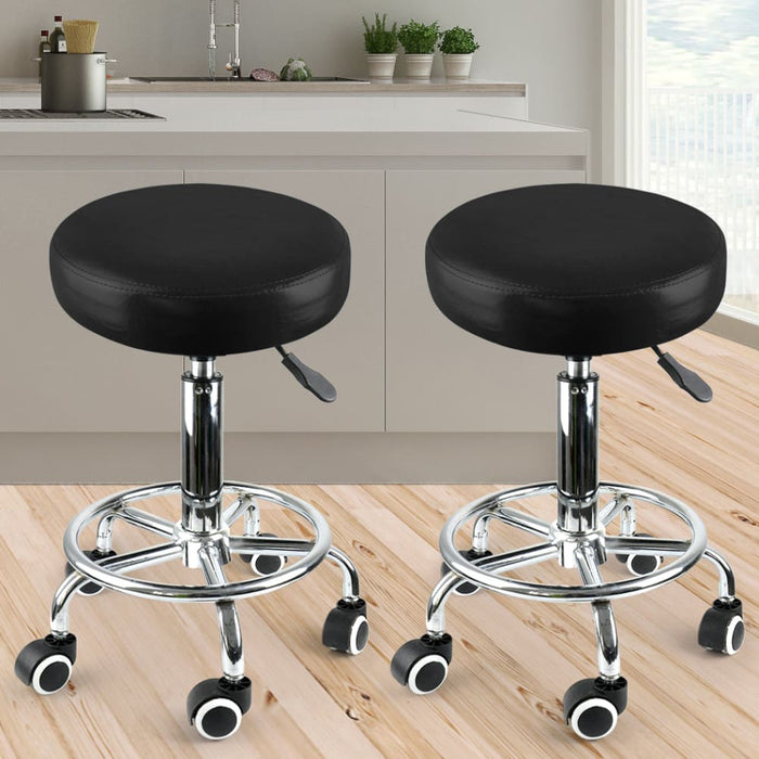 Goslash Picks 2x Swivel Salon Barstool Hairdressing Stool