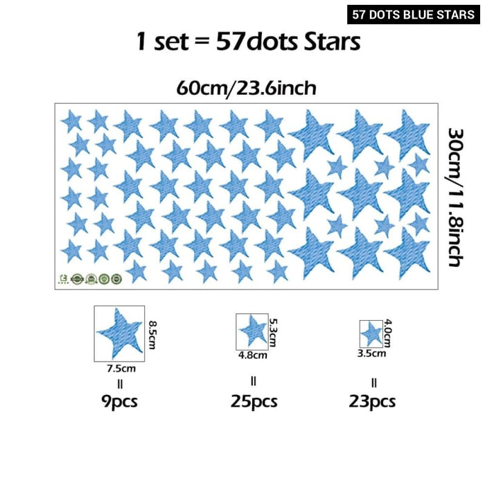 Teddy Bear Sleeping on the Moon and Stars Wall Stickers