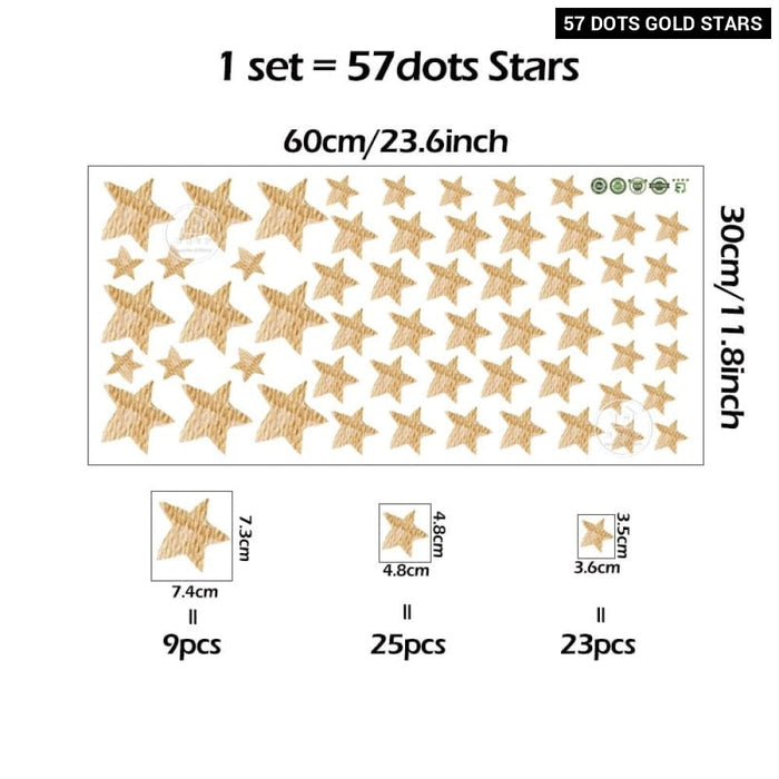 Teddy Bear Sleeping on the Moon and Stars Wall Stickers