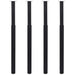Telescopic Table Legs 4 Pcs Black 710 Mm-1100 Mm