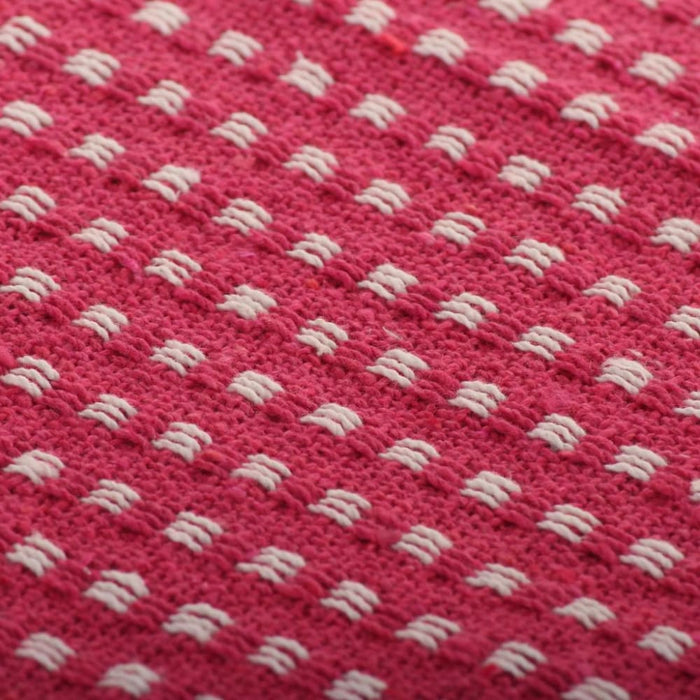 Throw Cotton Squares 160x210 Cm Pink Xaptta