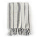 Throw Cotton Stripes 160x210 Cm Grey And White Xaptxn