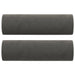 Throw Pillows 2 Pcs Dark Grey ø15x50 Cm Velvet Takpob