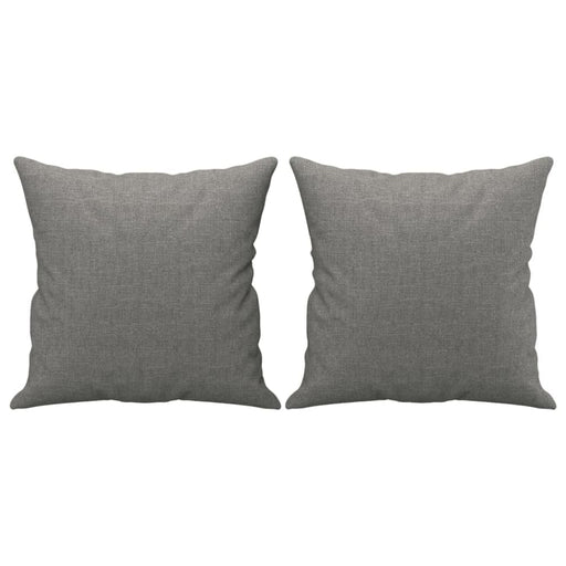Throw Pillows 2 Pcs Dark Grey 40x40 Cm Fabric Takaix