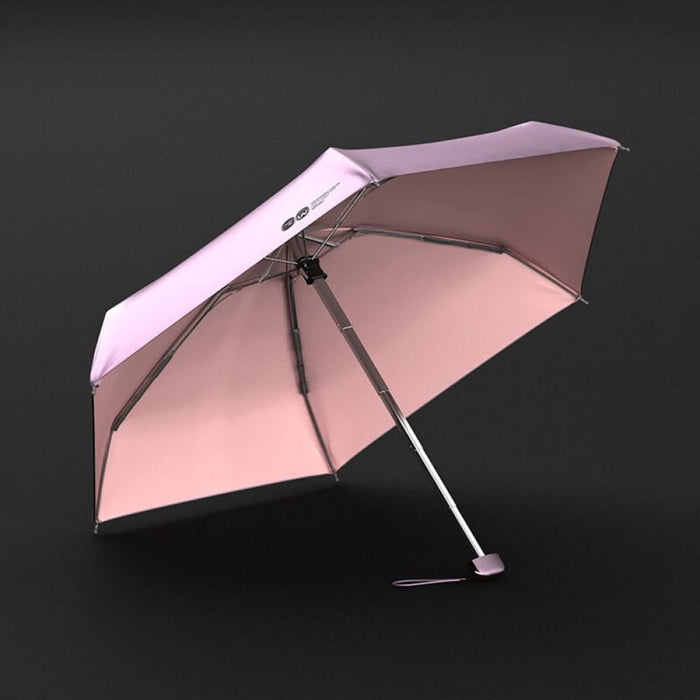 Titanium Silver Coating Mini Pocket Flat Umbrella