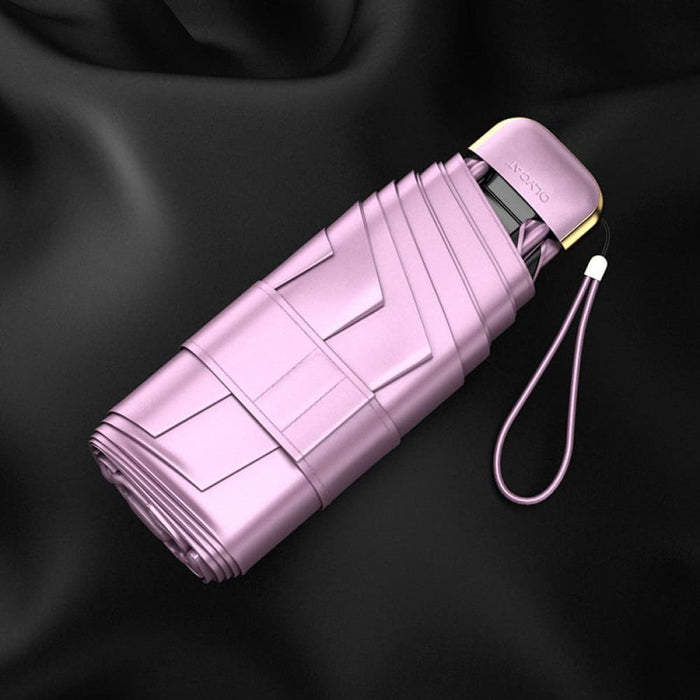 Titanium Silver Coating Mini Pocket Flat Umbrella