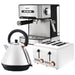 Toaster Kettle & Coffee Machine Breakfast Set - White