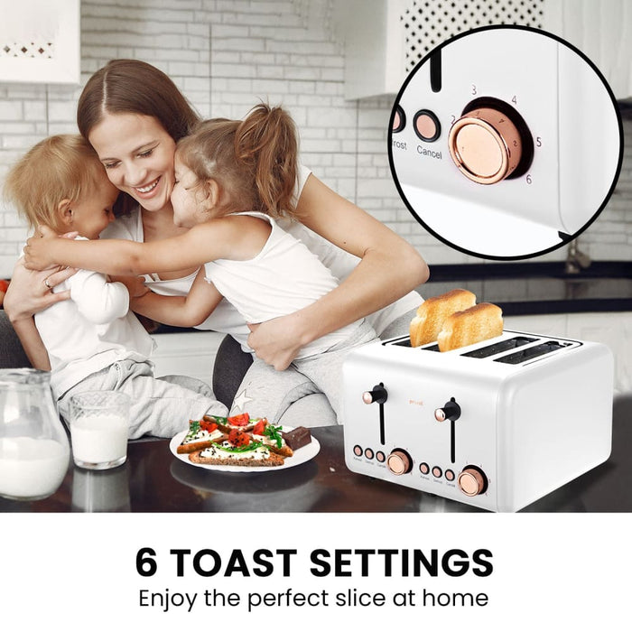 Toaster Kettle & Coffee Machine Breakfast Set - White