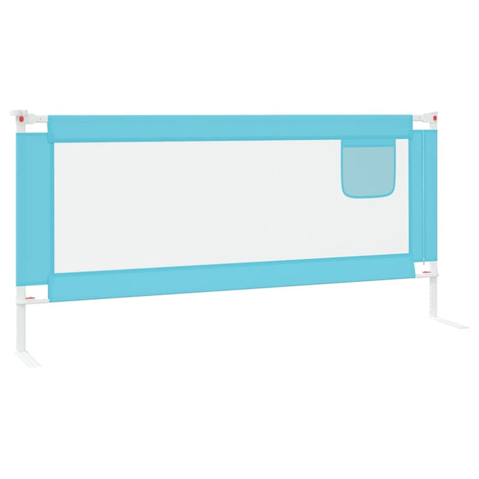 Toddler Safety Bed Rail Blue 200x25 Cm Fabric Obxop