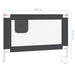 Toddler Safety Bed Rail Dark Grey 100x25 Cm Fabric Obxxl