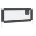 Toddler Safety Bed Rail Dark Grey 180x25 Cm Fabric Obxto
