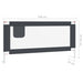 Toddler Safety Bed Rail Dark Grey 180x25 Cm Fabric Obxto