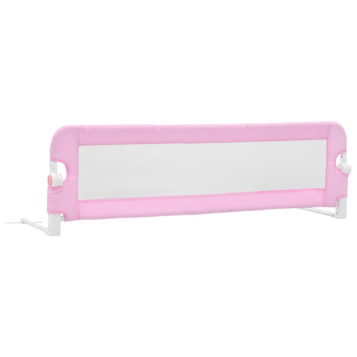 Toddler Safety Bed Rail Pink 120x42 Cm Polyester Oboib