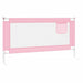 Toddler Safety Bed Rail Pink 160x25 Cm Fabric Obxbt
