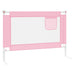 Toddler Safety Bed Rail Pink 90x25 Cm Fabric Obokn