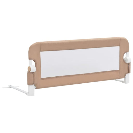 Toddler Safety Bed Rail Taupe 102x42 Cm Polyester Obola