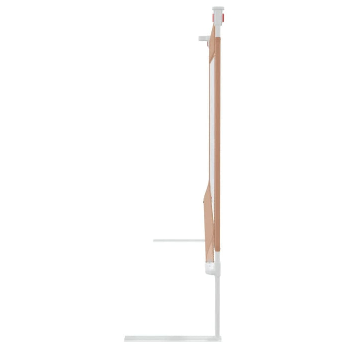 Toddler Safety Bed Rail Taupe 180x25 Cm Fabric Obxxx
