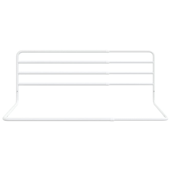 Toddler Safety Bed Rail White (76-137)x55 Cm Iron Obxta