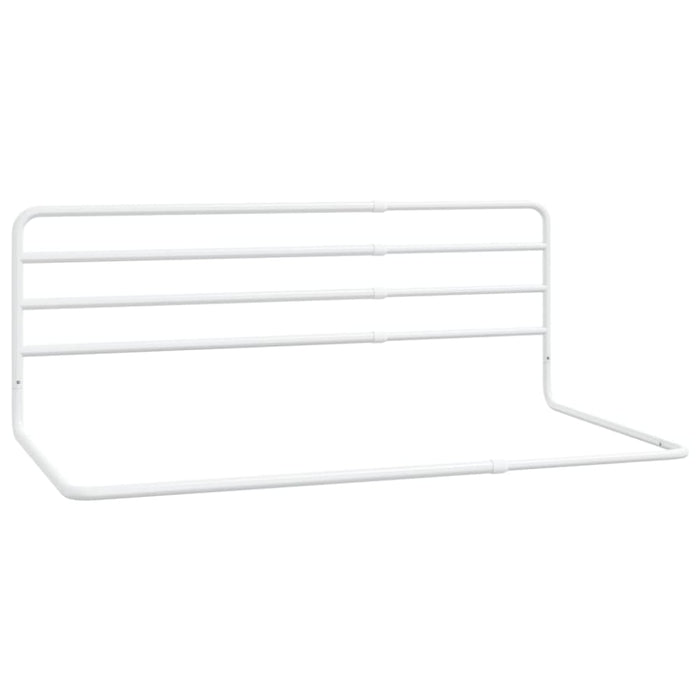 Toddler Safety Bed Rail White (76-137)x55 Cm Iron Obxta