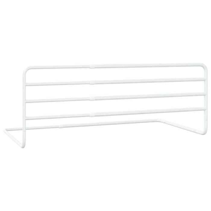 Toddler Safety Bed Rail White (76-137)x55 Cm Iron Obxta