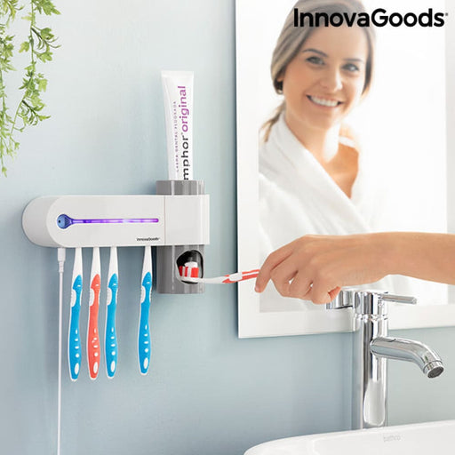 Uv Toothbrush Steriliser With Stand And Toothpaste