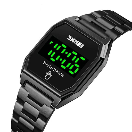 Touch Screen Men’s Digital Watch With Full Steel Band