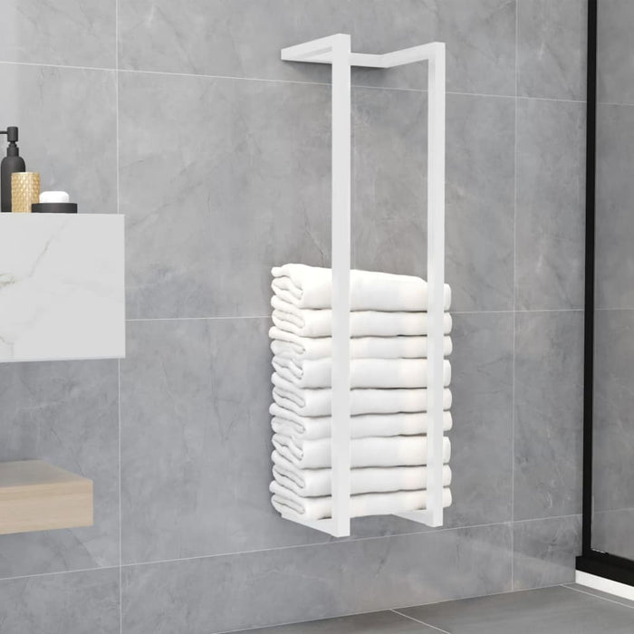 Towel Rack White 25x20x95 Cm Steel Ttlooi