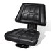Tractor Seat with Backrest Black Xobopl