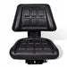 Tractor Seat with Backrest Black Xobopl