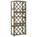 Trellis with Shelves Grey 55x30x140 Cm Solid Fir Wood Tolaob