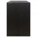 Triple Wheelie Bin Shed Black 207x80x117 Cm Poly Rattan