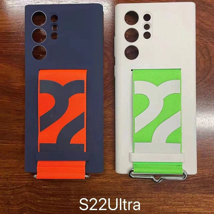 Ultra Original Liquid Silicon Cover With Strap Hold Anti