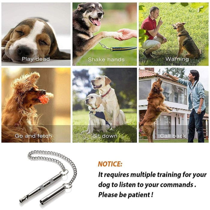 Ultrasonic Adjustable Pitch Stop Barking Training Whistle