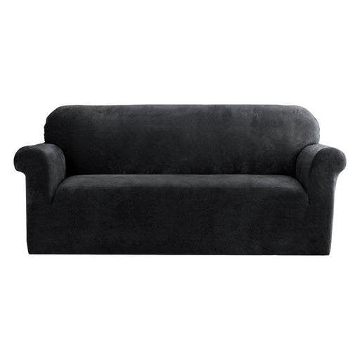 Velvet Sofa Cover Plush Couch Lounge Slipcover 3 Seater