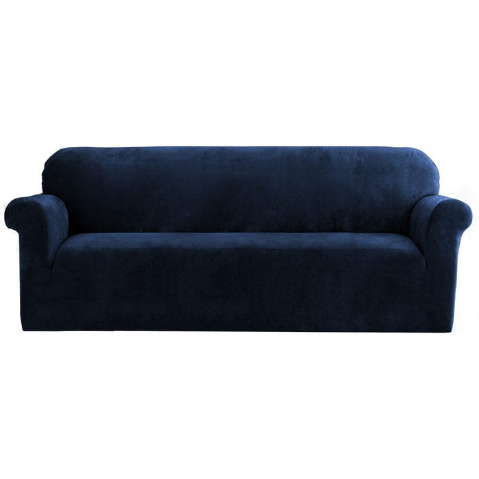 Velvet Sofa Cover Plush Couch Lounge Slipcover 4 Seater