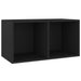 Vinyl Storage Box Black 71x34x36 Cm Engineered Wood Nbboon