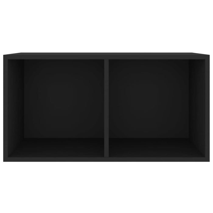 Vinyl Storage Box Black 71x34x36 Cm Engineered Wood Nbboon