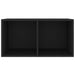Vinyl Storage Box Black 71x34x36 Cm Engineered Wood Nbboon