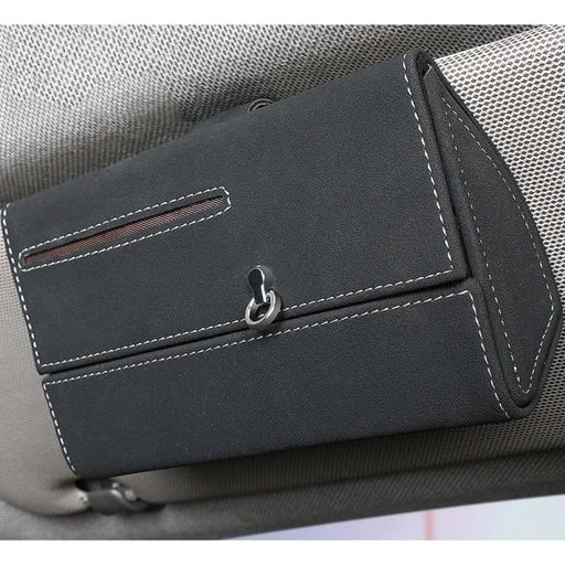 Car Sun Visor Organizers Auto Sunshade Storage Bag Glasses
