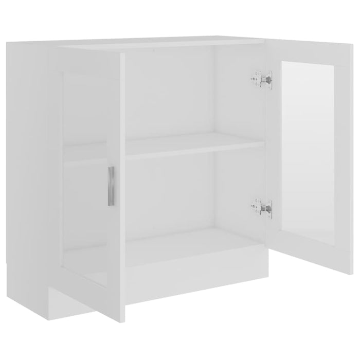 Vitrine Cabinet White 82.5x30.5x80 Cm Engineered Wood Nbxiao