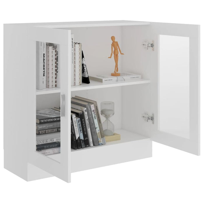 Vitrine Cabinet White 82.5x30.5x80 Cm Engineered Wood Nbxiao